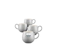 'Impressions' Set of 4 Leaf Mugs Mason Cash Grey One Size