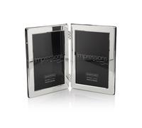 Impressions Silver Plated Hinged Double Photo Frame - P9148