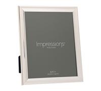 Impressions Silver Plated Single Beaded Photo Frame 8" x 10", 29 x 24 x 1.5cm