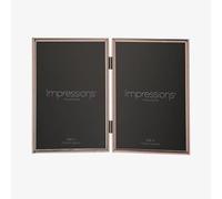 Impressions Silverplated Double 4x6 Inch Photo Frame 8173