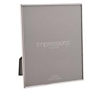 IMPRESSIONS Silverplated Photo Frame Thin edge 10" x 12" in Metallic Silver IMPRESSIONS Metallic Silver