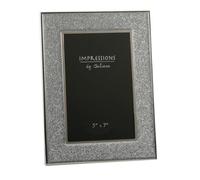 Sparkly Silver Glitter Impressions Picture Photo Frame 5" x 7"