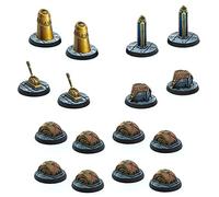 Impressions The Elder Scrolls: Call to Arms - Dwemer Markers and Tokens - 16 Piece Miniature Set, RPG Accessory