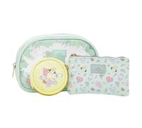 Impressions Vanity BT21 3-PC. Makeup Bag Set with Large, Medium, and Small Pouches, Makeup Organization with Inner Slip Pocket, Clear PVC Material, Travel Cosmetic Bag for Women's Daily Essentials