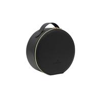 Impressions Vanity RIO Makeup Case with LED Makeup Mirror, Faux Leather Exterior and Top Handle, Featuring Gold Hardware, Adjustable Brightness, and Removable Brush Pocket with Double Zipper Closure