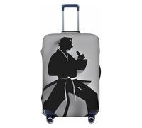 Impressive Karate Men Print Universal Suitcase Cover Luggage Protector Elastic Washable Travel Luggage Cover