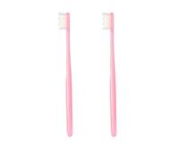 Impressive Smile Extra Soft Toothbrush with White Micro Nano 20000 Floss Wave bristles, 2 Pack, Pink Handle