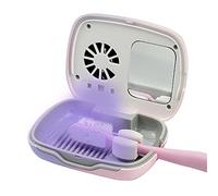 Impressive Smile Rechargeable Mini UV Toothbrush Sterilizer Cover with Fan and USB cord for Travel or Home, Long Battery Life and Improved Case Ventilation (Blue)