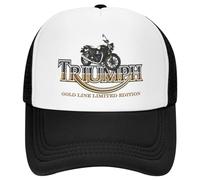 Impressive T-Triumphs Motorcycle Lover Mesh Trucker Hat Casual Vintage Motorcycle Summer Outdoor Baseball Hat with Mesh Back Adjustable Cool