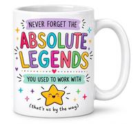 IMPRESSLEY Funny Colleague Leaving Gifts - Never Forget The Absolute Legends Mug, Cheeky Work Bestie Farewell New Job Present, Novelty Goodbye Coffee Cup for Coworker, Boss, Teammate - 11oz