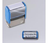 Imprint 12 Personalised Custom Stamp - Self-Inking - Black Ink - Impression Size 47x18 mm - Allows Up to 5 Lines - an Ideal Midwife/Doctor/Nurse Stamp