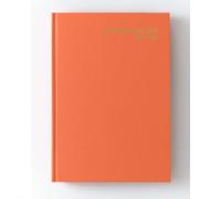 IMPRINT 2025-2026 A4 Academic Diary - Mid-Year Page-a-Day Planner for Students & Teachers - Case Bound Organiser with Timetable, Term Dates & Notes Pages (Orange)