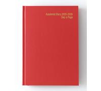IMPRINT 2025-2026 A4 Academic Diary - Mid-Year Page-a-Day Planner for Students & Teachers - Case Bound Organiser with Timetable, Term Dates & Notes Pages (Red)