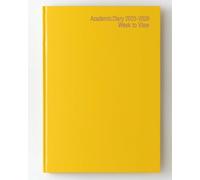 IMPRINT 2025-2026 A4 Academic Diary - Mid-Year Week-to-View Planner for Students & Teachers - Case Bound Organiser with Timetable, Term Dates & Notes Pages (Yellow)