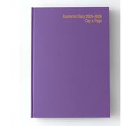 IMPRINT 2026-2027 A4 Academic Diary - Mid-Year Page-a-Day Planner for Students & Teachers - Case Bound Organiser with Timetable, Term Dates & Notes Pages (Purple)
