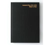 IMPRINT 2026-2027 A4 Academic Diary - Mid-Year Week-to-View Planner for Students & Teachers - Case Bound Organiser with Timetable, Term Dates & Notes Pages (Black)