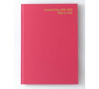 IMPRINT 2026-2027 A4 Academic Diary - Mid-Year Week-to-View Planner for Students & Teachers - Case Bound Organiser with Timetable, Term Dates & Notes Pages (Deep Pink)