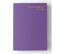 IMPRINT 2026-2027 A5 Academic Diary - Mid-Year Page-a-Day Planner for Students & Teachers - Case Bound Organiser with Timetable, Term Dates & Notes Pages (Purple)