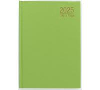 Imprint 2026 A4 Day-to-Page Diary - Premium Hardback Daily Planner with Full-Page Saturday & Sunday, Ribbon Bookmark, Organiser Layout - Large Desk Journal for Home, Office, or School (Lime Green)