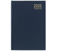 Imprint 2026 A4 Premium Desk Diary - Two Pages Per Day, Hardback Planner with Ribbon - Office, Home, or Restaurant Use (Navy Blue)