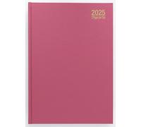 Imprint 2026 A4 Premium Desk Diary - Two Pages Per Day, Hardback Planner with Ribbon - Office, Home, or Restaurant Use (Deep Pink)