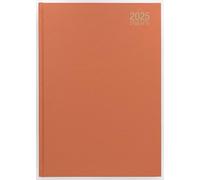Imprint 2026 A4 Premium Desk Diary - Two Pages Per Day, Hardback Planner with Ribbon - Office, Home, or Restaurant Use (Orange)