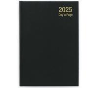 Imprint 2026 A5 Day-to-Page Diary - Premium Hardback Daily Planner with Full-Page Saturday & Sunday, Ribbon Bookmark, Organiser Layout - Large Desk Journal for Home, Office, or School (Black)