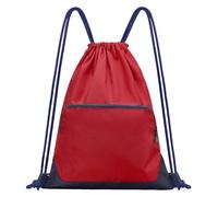 ImproULife Sports Gym Drawstring Backpack Bag,Reusable Cinch Bag String Backpack for Basketball Soccer, Red, L, Lightweight Waterproof Sport String Backpack