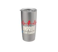 Improv Comedy Performer Community Theater Unscripted Stage Stainless Steel Insulated Tumbler