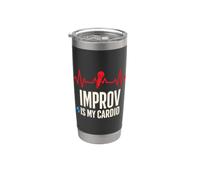 Improv Comedy Performer Community Theater Unscripted Stage Stainless Steel Insulated Tumbler