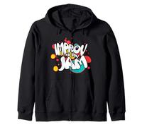 Improv Is My Jam Actors Fun Improvisation Artist Design Zip Hoodie