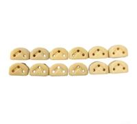 Improve Guitar Performance, Protect Strings, Reliable String Retention 12PCS Classical Guitar String Retainer String Guide For Guitar Ukulele Parts(Apricot)