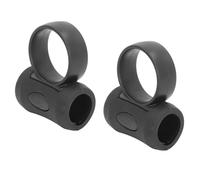 Improve Your Drumming Skills, Comfortable Material, Easy to Install Drumstick Control Clip Enhancer for Fantastic Techniques, Improved Grip, ABS, Silicone, Black, (Small 7A 7B)