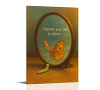 Improve Your Peaceful Life And How You See Yourself Poster Vintage Art, Wall Canvas, Decoration Aesthetic, Living Room, Kids Room Dormitory, Cafe, Bathroom, Suitable for Bedroom, Gym, Cool Classic 08x