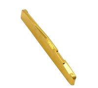 Improved folk guitar saddle made of brass for richer sound and smoother playability acoustic bridge saddle pack, brass saddle upgrade