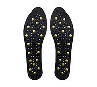 Improved Magnetic Massage Orthotic Insoles, Breathable Sweat-Proof Deodorant Relieve Feet Pain, Plantar Fasciitis(Black,2 Pair)