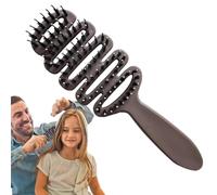 Improved shine and suppleness: the boar bristle paddle brush nourishes the hair from root to tip, distributes scalp fat evenly and ensures healthy, shiny and