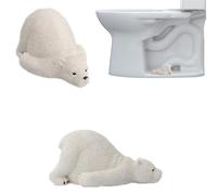 Improved Toilet Latch Caps with Bear Motif Toilet Latch Embellishments Beautiful Bathroom Ornaments Unique Bathroom Decorations