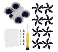 (Improved Version, Including Screws)-8Pcs Drone Colorful Paddle Propeller for DJI NEO Silent Power Noise Reduction Replacement Traverser Wings Drone Accessories - Shining Night Black