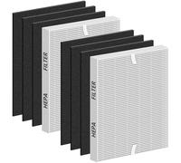 Improvedhand AP-1512HH Filter Replacement for Coway Airmega AP1512HH AP-1512HH-FP AP-1518R AP-1519P, 2 Pack H13 True HEPA Filter & 6 Pack Activated Carbon Pre-Filter, Replace Part # 3304899
