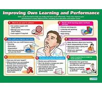 Improving Own Learning and Performance | Life Skills Posters | Laminated Gloss Paper measuring 850mm x 594mm (A1) | Functional Skills Classroom Posters | Education Charts by Daydream Education