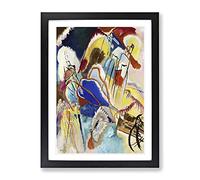 Improvisation No.30 By Wassily Kandinsky Classic Painting Framed Print | A3 Black Framed Wall Art | Ready to Hang | Classic Historical Picture | Living Room Bedroom Lounge Office