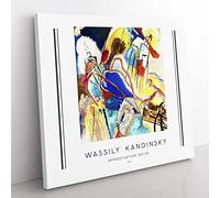 Improvisation No.30 By Wassily Kandinsky Exhibition Museum Classic Painting Canvas Wall Art Print Ready to Hang, Framed Picture for Living Room Bedroom Home Office Décor, 50x50 cm (20x20 Inch)