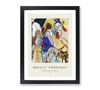 Improvisation No.30 By Wassily Kandinsky Exhibition Museum Painting Framed Print | A4 Black Framed Wall Art | Ready to Hang | Modern Historical Picture | Living Room Bedroom Lounge Office