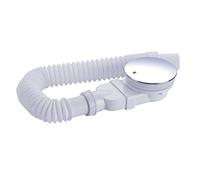 IMPTS Shower Drain Fitting 90 mm with Odour Trap for Shower Trays, Chrome Finish