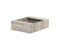 Impulse 1 Drawer Fixed Pedestal Grey Oak