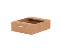 Impulse 1 Drawer Fixed Pedestal Oak