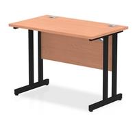 Impulse 1000x600 Beech Black Leg - 65202DY