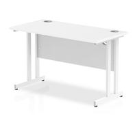 Impulse 1200/600 Rectangle White Cantilever Leg Desk White - MI002201