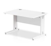 Impulse 1200x800 White White Cable Leg